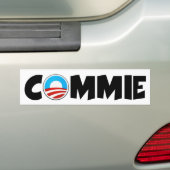 オバマの反commie バンパーステッカー (車上)