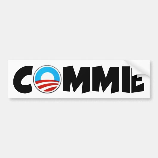 オバマの反commie バンパーステッカー (正面)