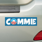 オバマの反commie バンパーステッカー (車上)