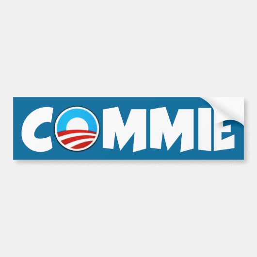 オバマの反commie バンパーステッカー (正面)