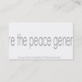 オバマの名刺の大学 名刺 (裏面)