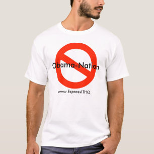 オバマの国家無し、www.ExpressITHQ.com Tシャツ