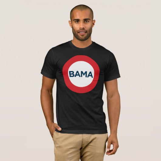 オバマの大きいティー-赤、白及び青 Tシャツ (正面フル)