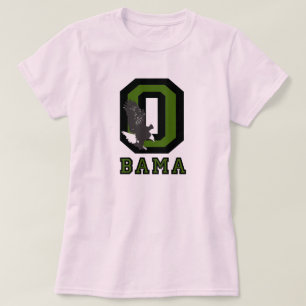 オバマの大学スタイルレディース上のワイシャツ Tシャツ