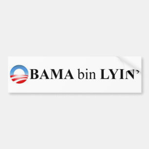 オバマの大箱のlyin バンパーステッカー