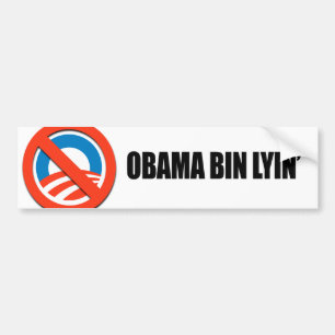 オバマの大箱のlyin バンパーステッカー