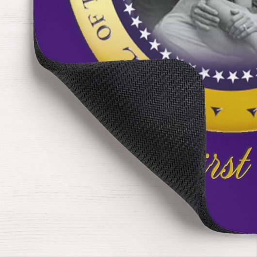 オバマの大統領のなシールのポートレート マウスパッド (コーナー)