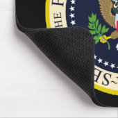 オバマの大統領のなシールの大学 マウスパッド (コーナー)