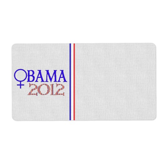 オバマの女性 ラベル (正面)
