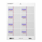 オバマの女性 ラベル (フルシート)