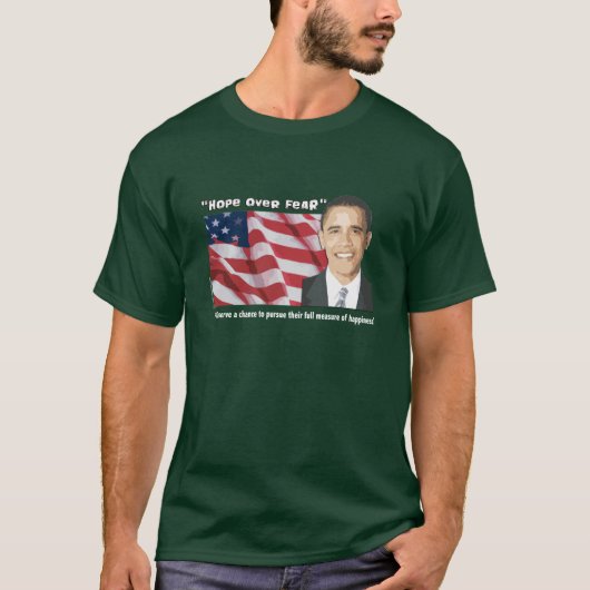 オバマの就任の引用文のTシャツ Tシャツ (正面)