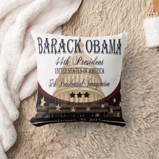 オバマの就任式2013の記念する枕 クッション (ブランケット)