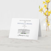 オバマの就任式2013年 カード (黄色い花)