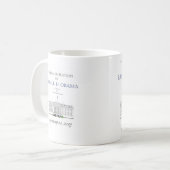 オバマの就任式2013年 コーヒーマグカップ (正面左)