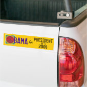 オバマの平和大統領08 バンパーステッカー (トラック上)