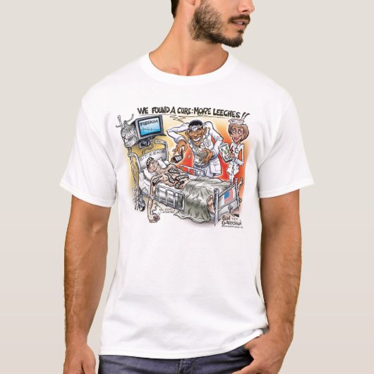 オバマの心配メンズワイシャツ Tシャツ (正面)