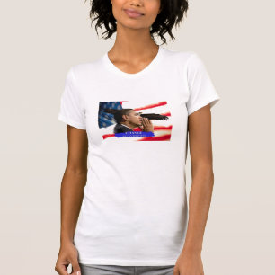 オバマの旗およびワシ Tシャツ