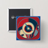 オバマの時計ボタン 缶バッジ (正面&裏面)