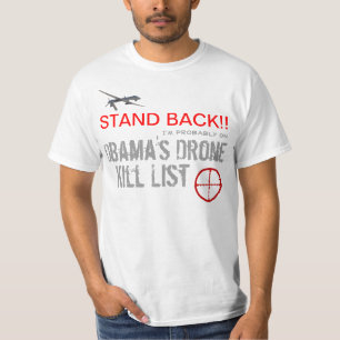 オバマの無人機の殺害のリスト Tシャツ
