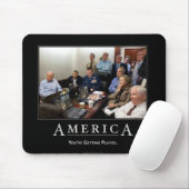 オバマの状況室Demotivational Mouspad マウスパッド (マウス)