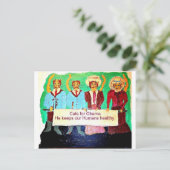 オバマの猫 ポストカード (スタンド正面)