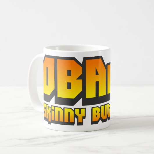 オバマの細くしかし堅いマグ コーヒーマグカップ (正面左)