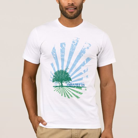 オバマの緑 Tシャツ (正面)