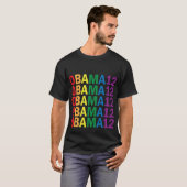 オバマの虹のプライド2012の女性のワイシャツ Tシャツ (正面フル)
