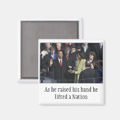 オバマの誓い、彼は彼の手をバラするとき… カスタマイズ - マグネット (正面/裏面)