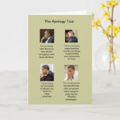 オバマの謝罪旅行のバースデー・カード カード (黄色い花)