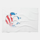 オバマの足- .PNG キッチンタオル (横)