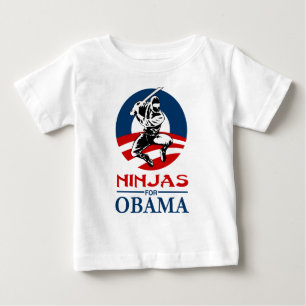 オバマの軽いワイシャツのための忍者 ベビーTシャツ