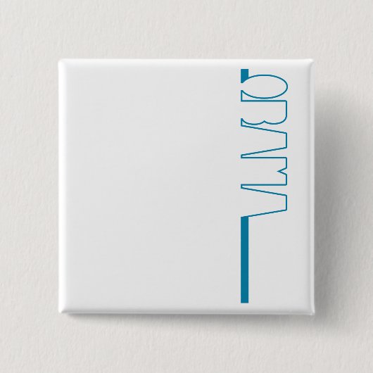 オバマの輪郭-ボタン 缶バッジ (正面)