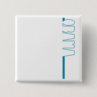 オバマの輪郭-ボタン 缶バッジ