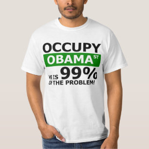 オバマの通りを占めて下さい Tシャツ