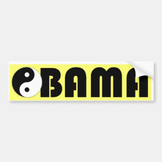 オバマの陰陽 バンパーステッカー