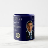 オバマの2013年の就任式の記念するマグ ツートーンマグカップ (中央)