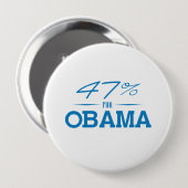 オバマの47%の – .png 缶バッジ (正面&裏面)