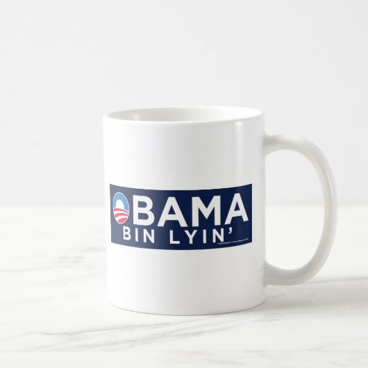 オバマのbin Lyin コーヒーマグカップ (右)