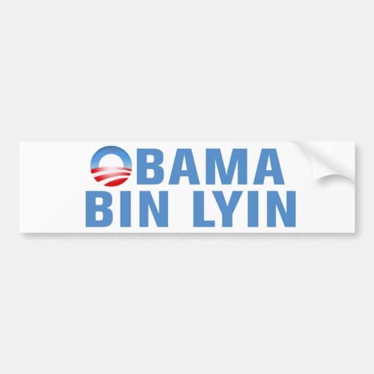 オバマのBin Lyin バンパーステッカー (正面)