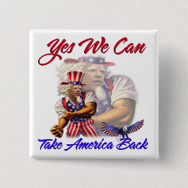 オバマのYes叔父さん私達はアメリカを取り戻してもいいです 缶バッジ
