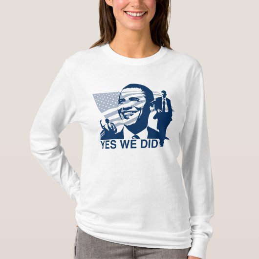 オバマのYes私達はTシャツをしました Tシャツ (正面)