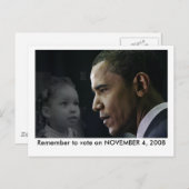 オバマはがき – アシュリー ポストカード (正面/裏面)