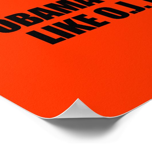 オバマはニコルを愛したようにアメリカを愛している ポスター (角)