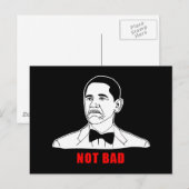 オバマは悪くないミーム激怒顔漫画 ポストカード (正面/裏面)