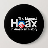 オバマは歴史の中で最も大きな災いだ 缶バッジ (正面)