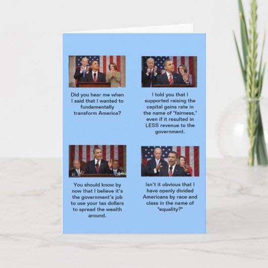 オバマは社会主義者ですか。 2同輩と2つは4か。 カード (正面)