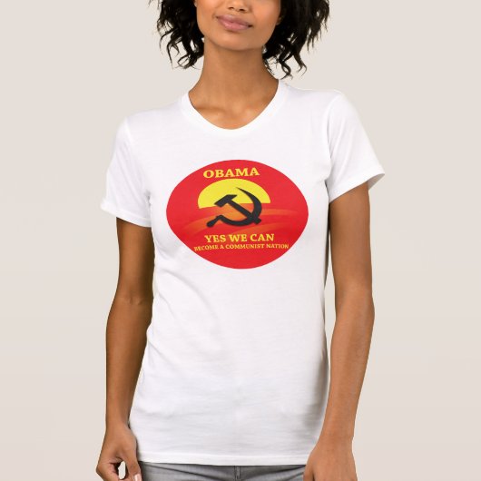 オバマは社会主義Tシャツです Tシャツ (正面)