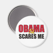 オバマは私を怖がらせる マグネット (正面/裏面)