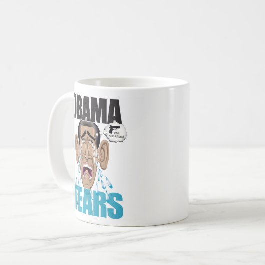 オバマは11のozのクラシックのマグを引き裂きます コーヒーマグカップ (正面左)
